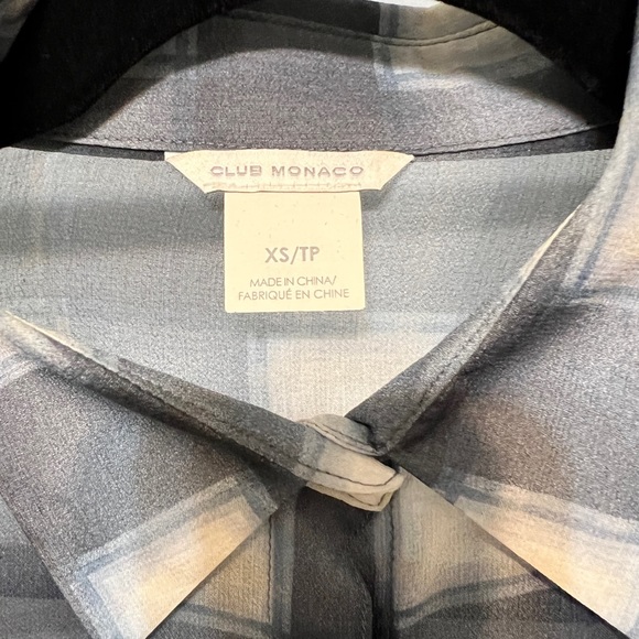 CLUB MONACO %100 SILK SHIRT - Picture 9 of 9